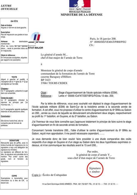écrire à un général.